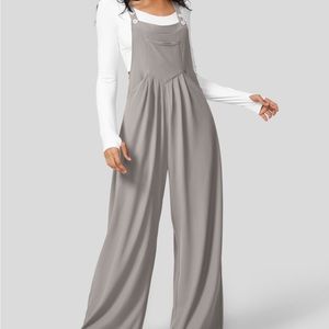 Wide leg overalls